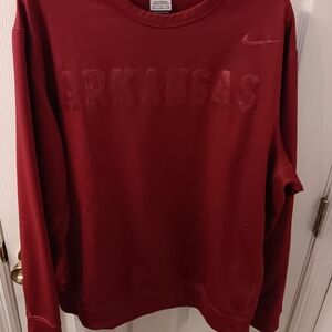 Arkansas Razorbacks Nike Sweatshirt Preowned Ex Cond. Men's Size XL Extra Large